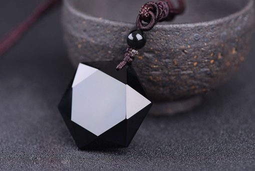 Black Star Obsidian Necklace